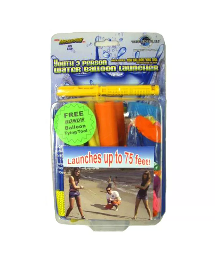 Stream Machine Water Balloon Fun 3 Person Balloon Launcher， Youth Size - Mycitystee
