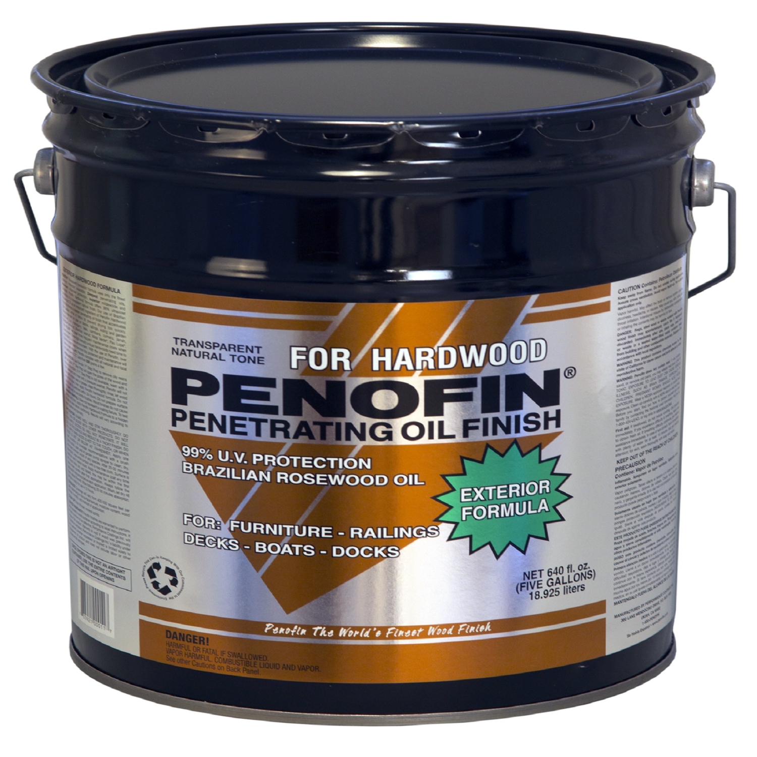 Penofin Transparent Hardwood Oil-Based Penetrating Hardwood Stain 5 gal - Mycitystee