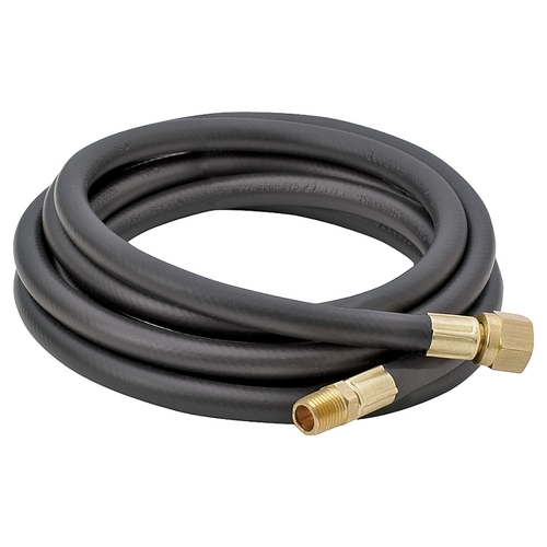 Bayou Classic 7906 LPG Hose， 1/4 in ID， 6 ft L， MNPT x FNPT Flare Swivel， Thermoplastic - Mycitystee