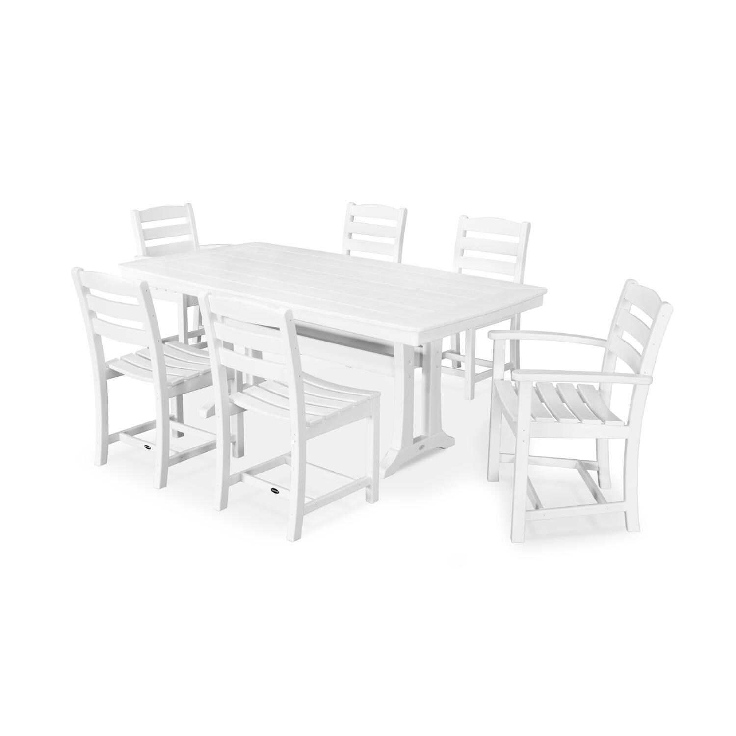 POLYWOOD La Casa Cafe 7 Piece Rectangular Dining Set - Mycitystee