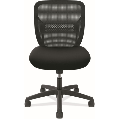HON Gateway Mid-Back Task Chair， Supports Up to 250 lbs， Black Seat， Black Back， Black Base (GVNMZ1ACCF10) - Mycitystee