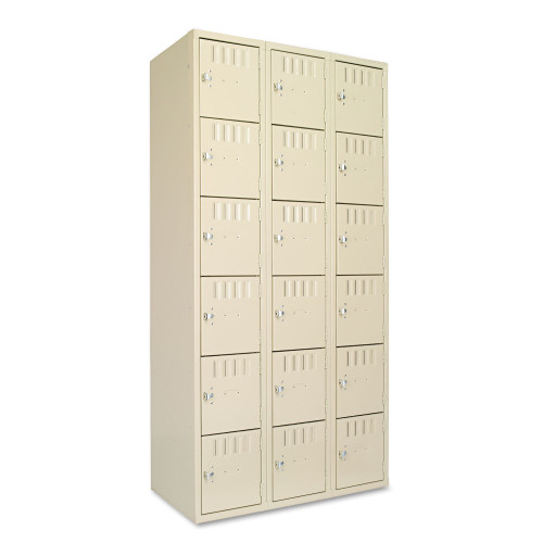 Tennsco Box Compartments， Triple Stack， 36w x 18d x 72h， Sand (BS6121812CSD) - Mycitystee