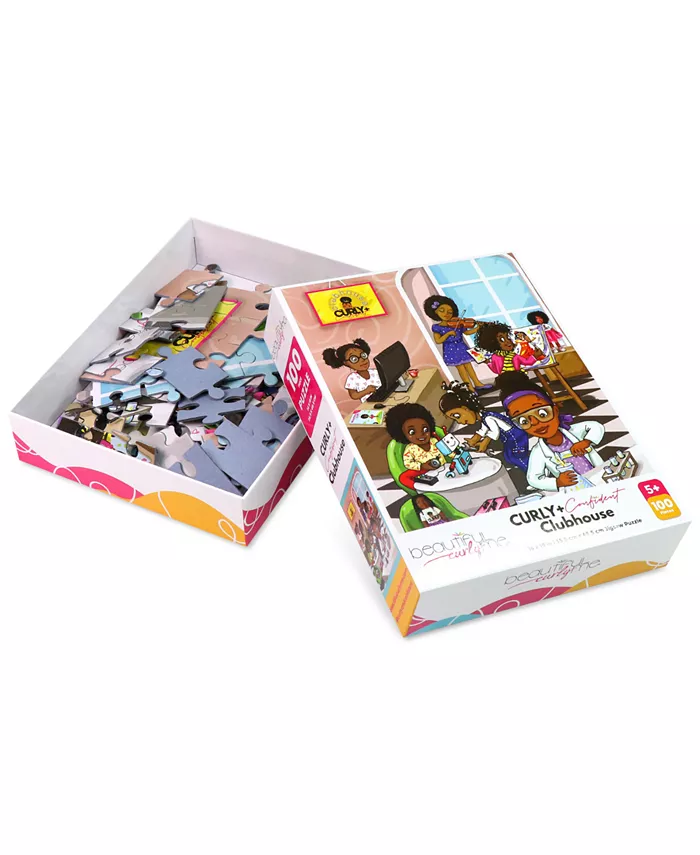 Beautiful Curly Me Curly + Confident Clubhouse 100-Pc. STEM Jigsaw Puzzle - Mycitystee