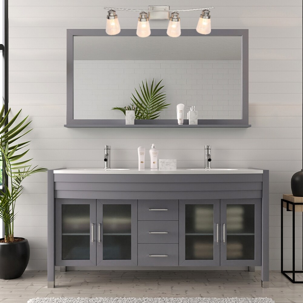 Cloi 4 Light Vanity Lighting in Brushed Nickel Finish - Brushed Nickel - Mycitystee