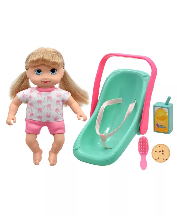Little Darlings Little Sweeties Car Seat with Baby Doll Play Set， 5 Piece - Mycitystee