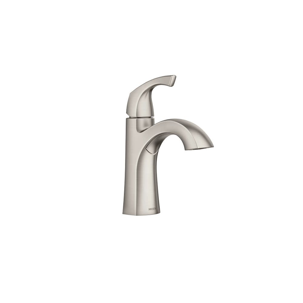 Moen Lindor Bathroom Faucet Spot Resist Nickel 1 Handle High Arc - Mycitystee