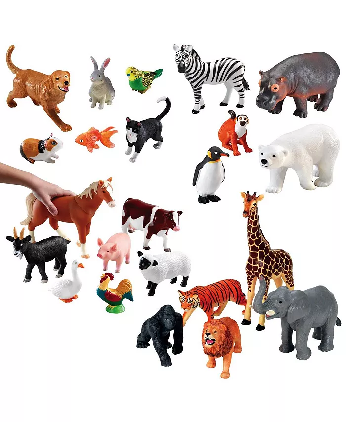 Learning Resources Jumbo Animals- Set of 24 - Mycitystee