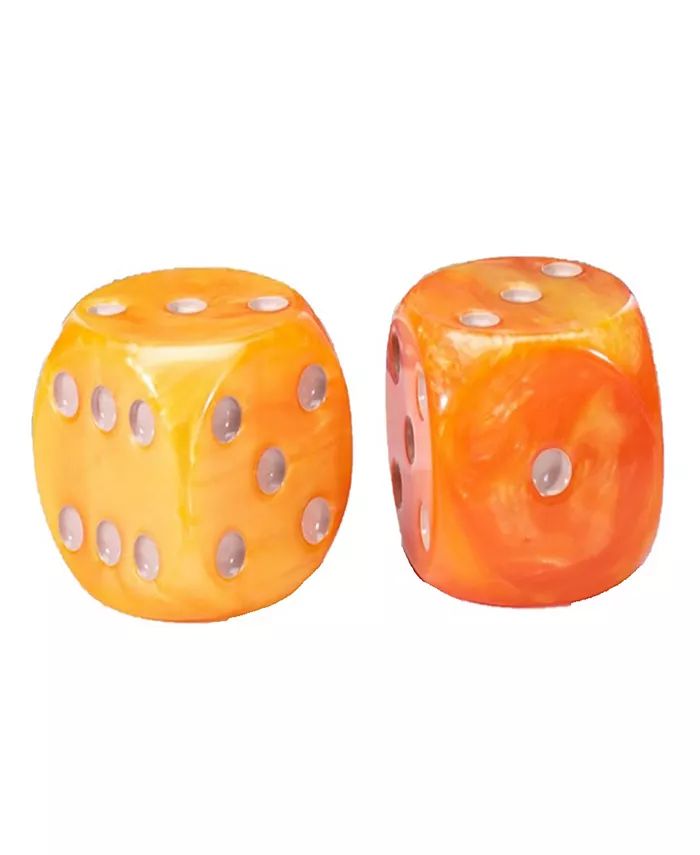 Gatekeeper Games Rolling Realms Premium Dice Set， Pair of 35mm Epic Dice， Jumbo Resin D6S For Use With Stonemaier Games Rolling Realms， Tabletop Rolep - Mycitystee