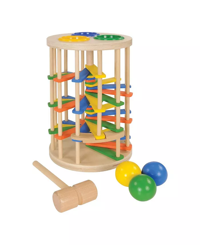 Kaplan Early Learning Wooden Spiral Hammer Tower - Mycitystee