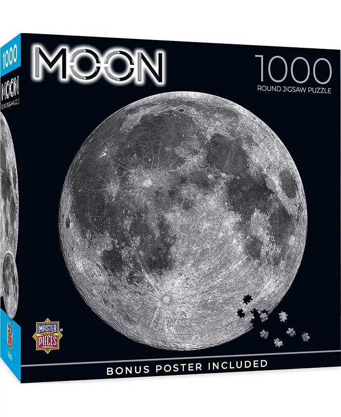 MasterPieces Puzzles Solar System - The Moon 1000 Piece Adult Jigsaw Puzzle - Mycitystee