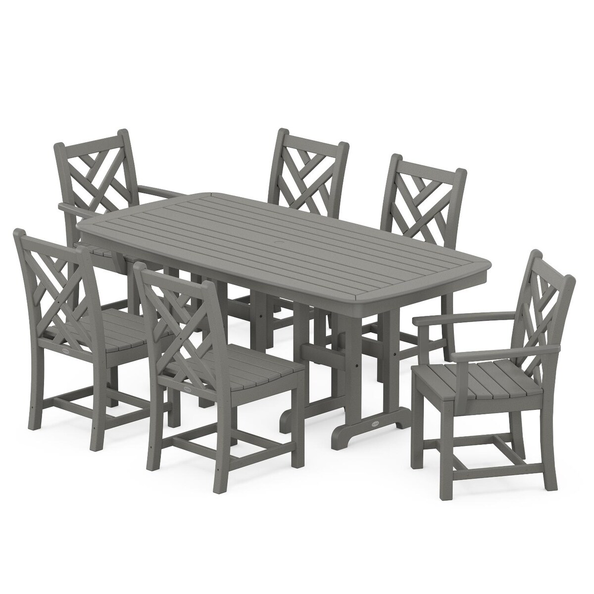 POLYWOOD Chippendale 7-Piece Dining Set - Mycitystee