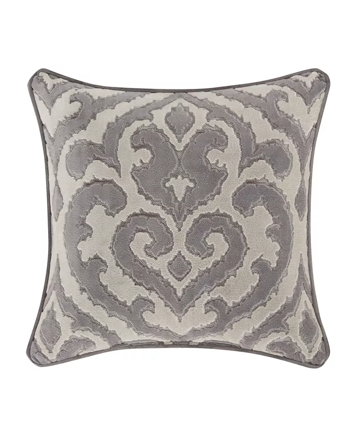 J Queen New York Belvedere Embellished Decorative Pillow， 18