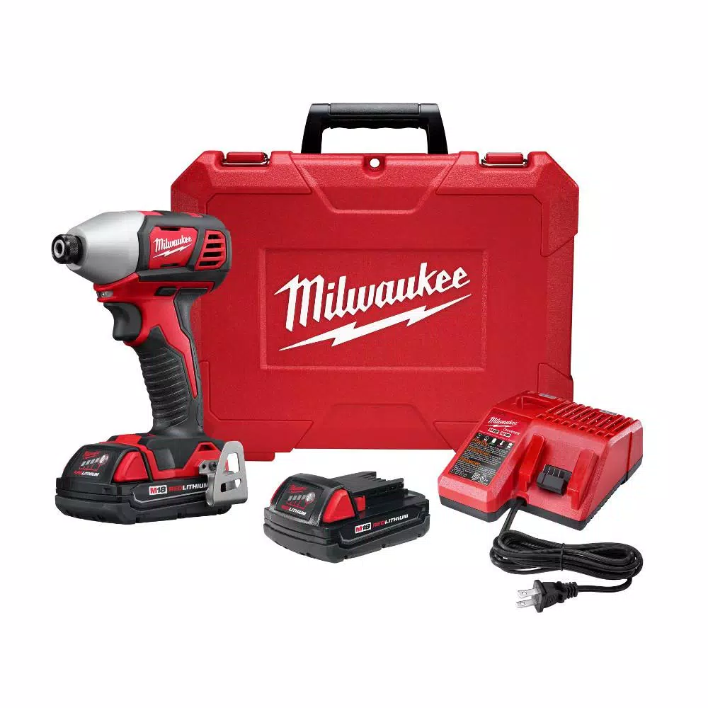 Milwaukee M18 18-Volt Lithium-Ion Cordless 1/4 in. 2-Speed Impact Driver Kit W/(2) 1.5Ah Batteries， Charger， Hard Case and#8211; XDC Depot - Mycitystee