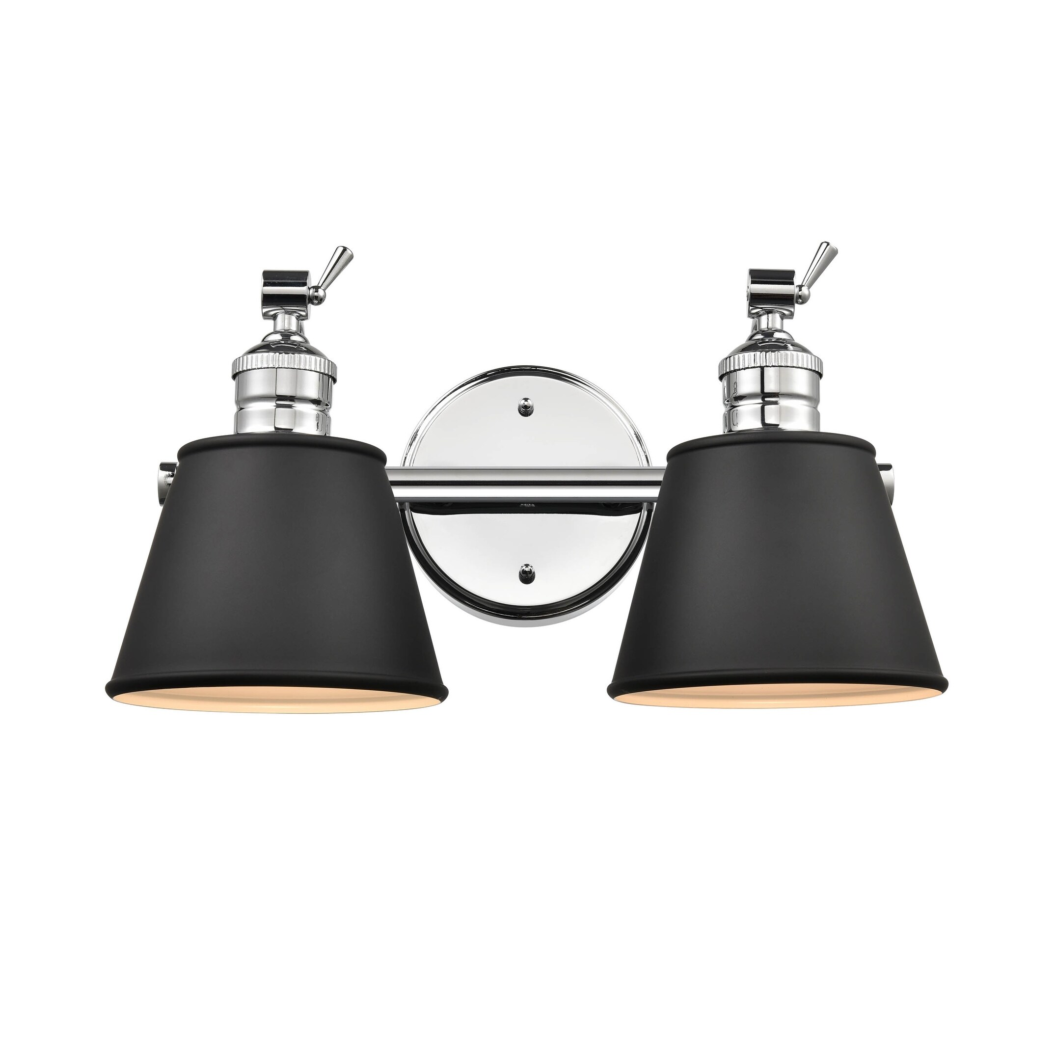 Millennium Lighting Layne Vanity Fixture in Multiple Finishes with Metal Shades - Mycitystee