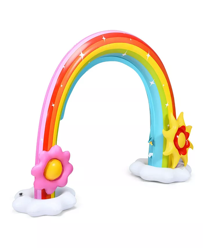 Costway Inflatable Rainbow Sprinkler Summer Outdoor Kids Spray Water Toy Yard Party Pool - Mycitystee