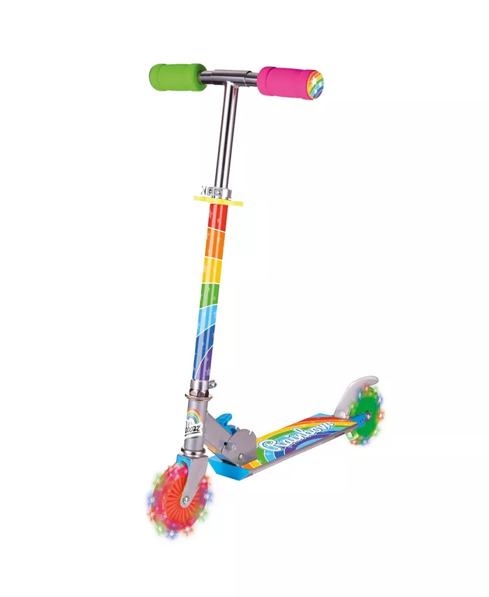 Ozbozz Rainbow Foldable Scooter Light Up Wheels - Mycitystee