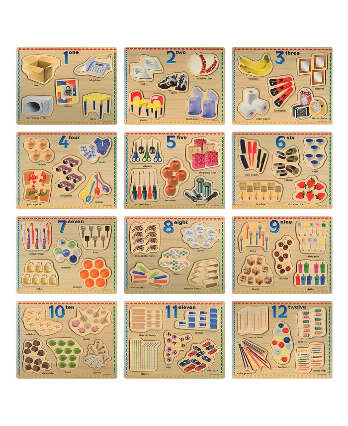 Puzzleworks Number Puzzles  - Set of 12 - Mycitystee