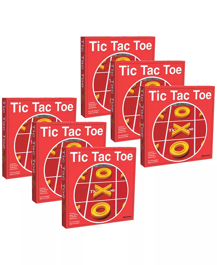 Pressman Toy Tic Tac Toe Board Game， Set of 6 - Mycitystee