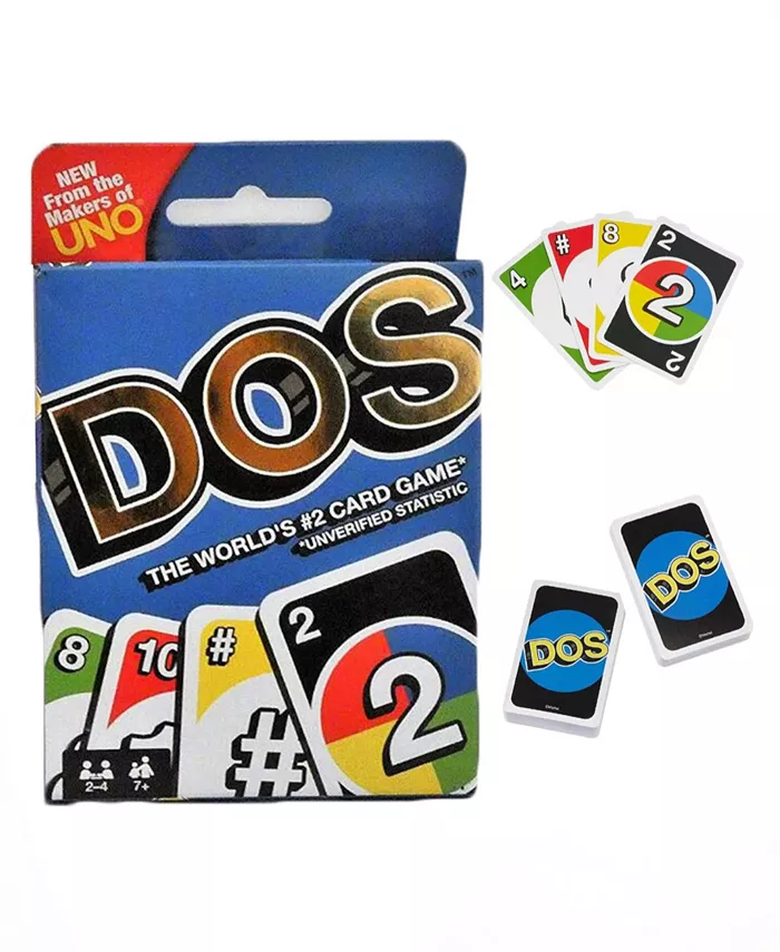 Mattel Dos- The New Uno Card Game - Mycitystee