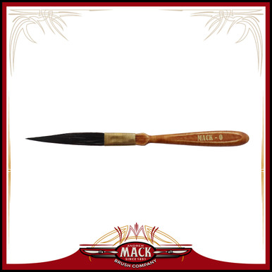 Andrew Mack STR8LINES Synthetic Squirrel Pinstriping Brush Size 0 - Mycitystee