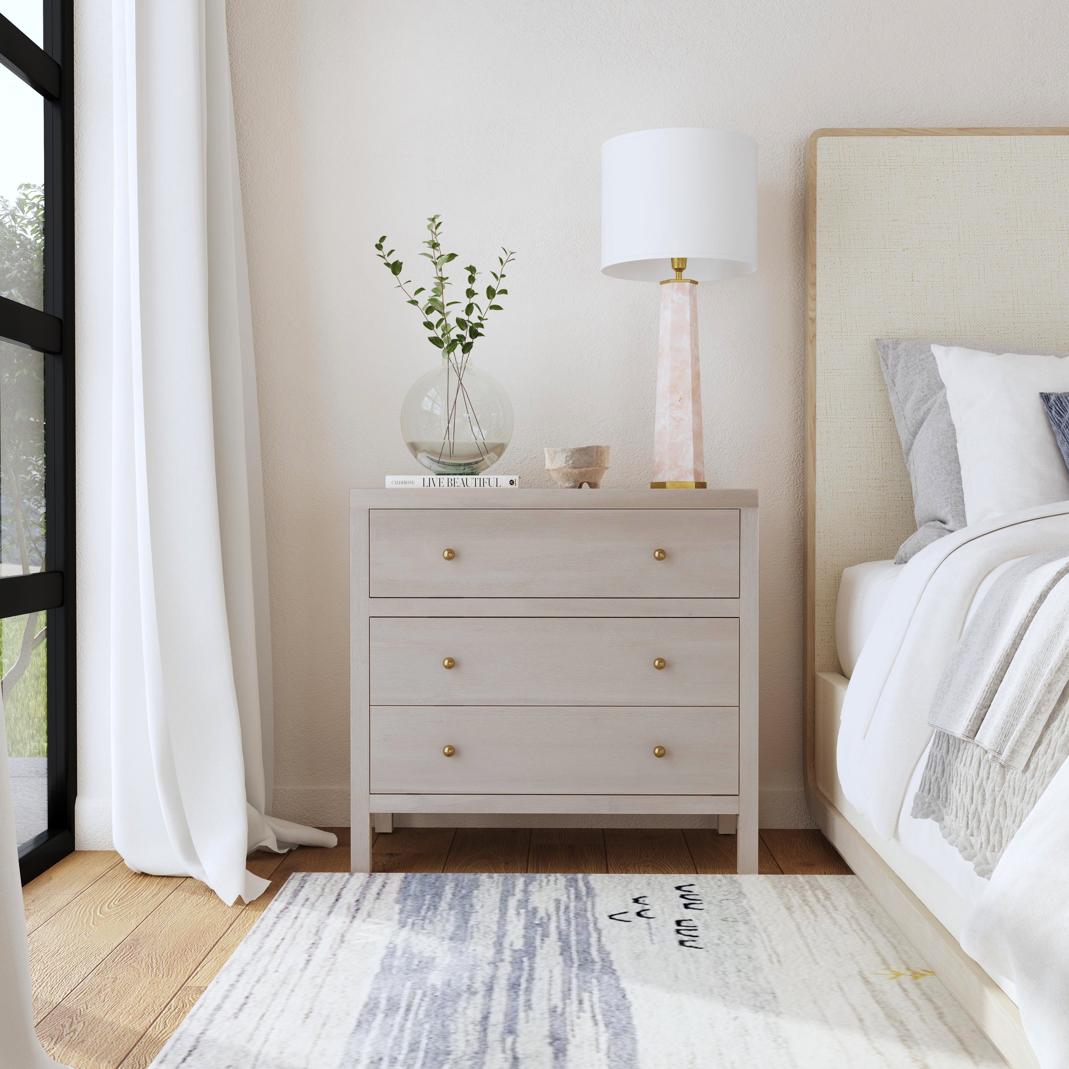 Celine 3-Drawer Wood Dresser - - 37361963 - Mycitystee