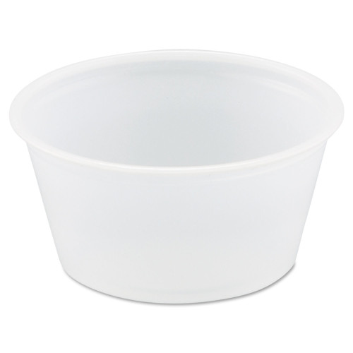 Dart Polystyrene Portion Cups， 2 oz， Translucent， 250/Bag， 10 Bags/Carton (P200N) - Mycitystee