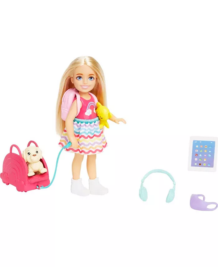 Barbie Toys， Chelsea Doll and Accessories， Travel Set with Puppy - Mycitystee