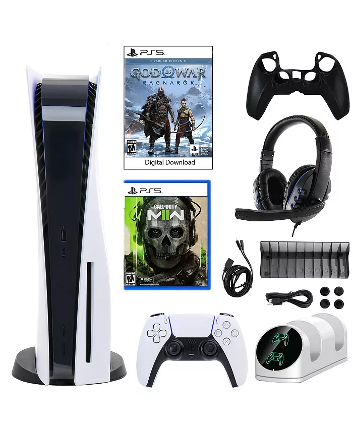 Playstation PS5 GOW: Ragnarok Console with Modern Warfare II Game Kit - Mycitystee