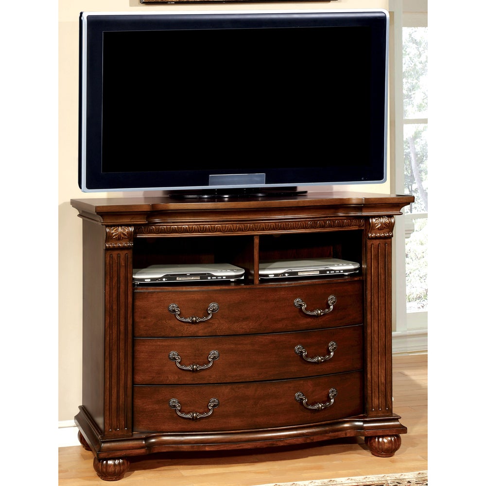 Furniture of America Vayne Traditional 47-inch Cherry Media Chest - - 10001176 - Mycitystee