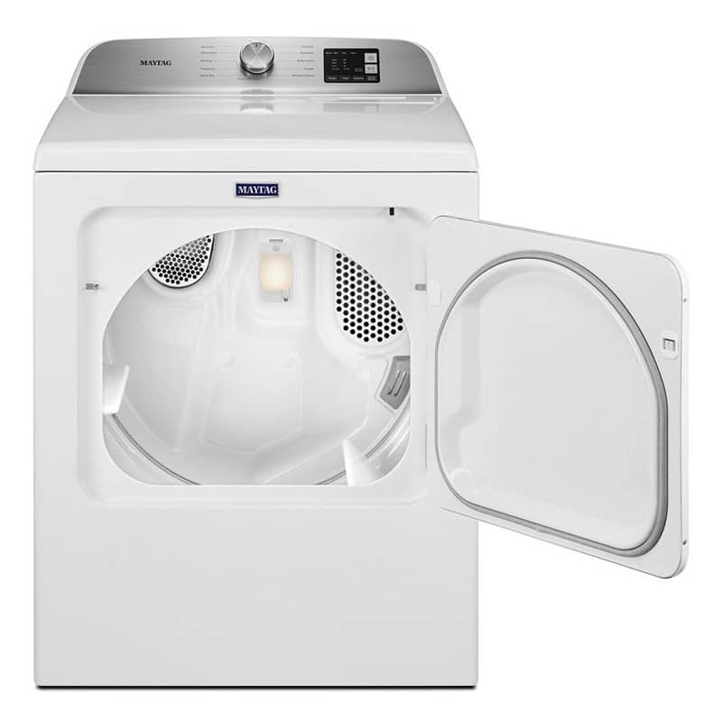 Maytag 7 Cu. Ft. White Front Load Gas Dryer With Moisture Sensing - Mycitystee