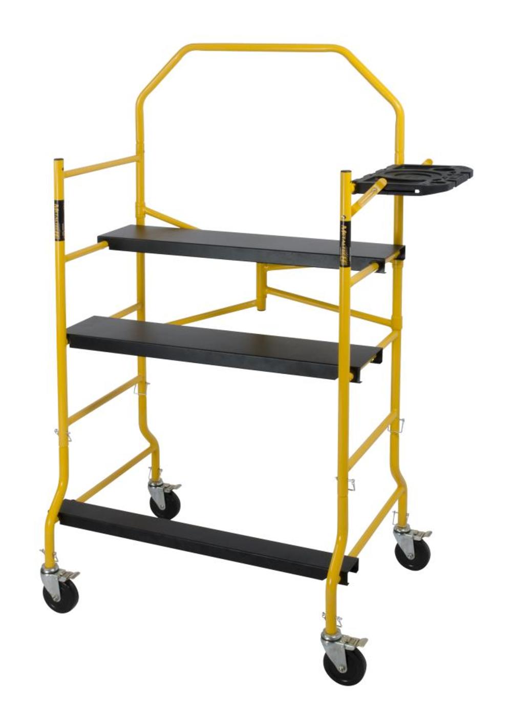 5-ft Jobsite Deluxe Scaffold with Tray and Safety Rail - Mycitystee