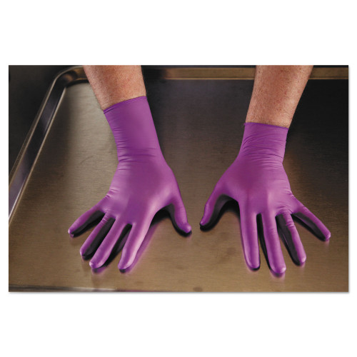 Kimtech PURPLE NITRILE Exam Gloves， 310 mm Length， Medium， Purple， 500/Carton (50602) - Mycitystee