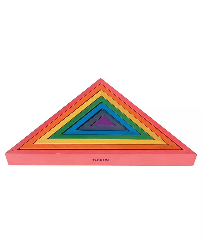 TickiT Rainbow Architect Triangles - 7 Pieces - Mycitystee