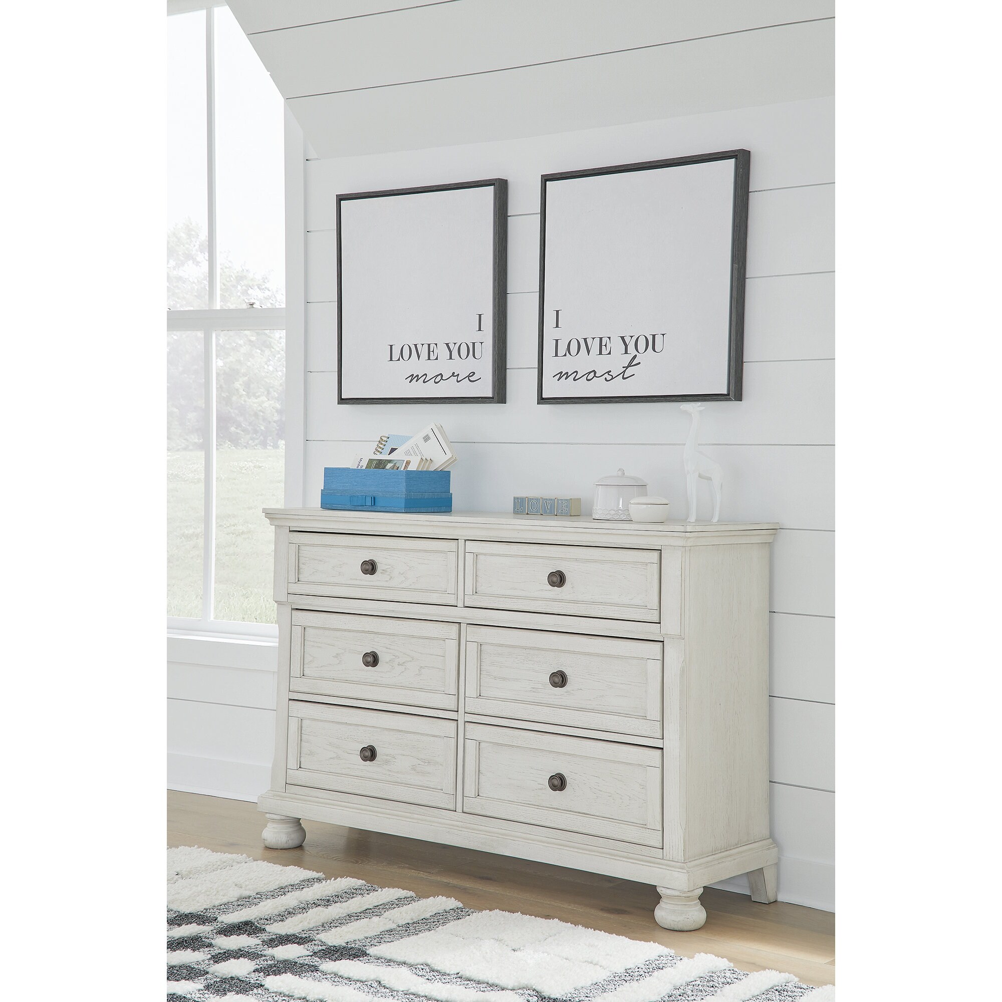 Signature Design by Ashley Robbinsdale White Dresser - - 36812249 - Mycitystee