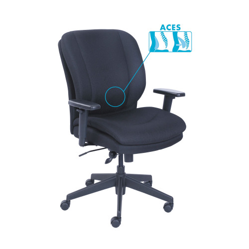 SertaPedic Cosset Ergonomic Task Chair， Supports Up to 275 lb， 19.5