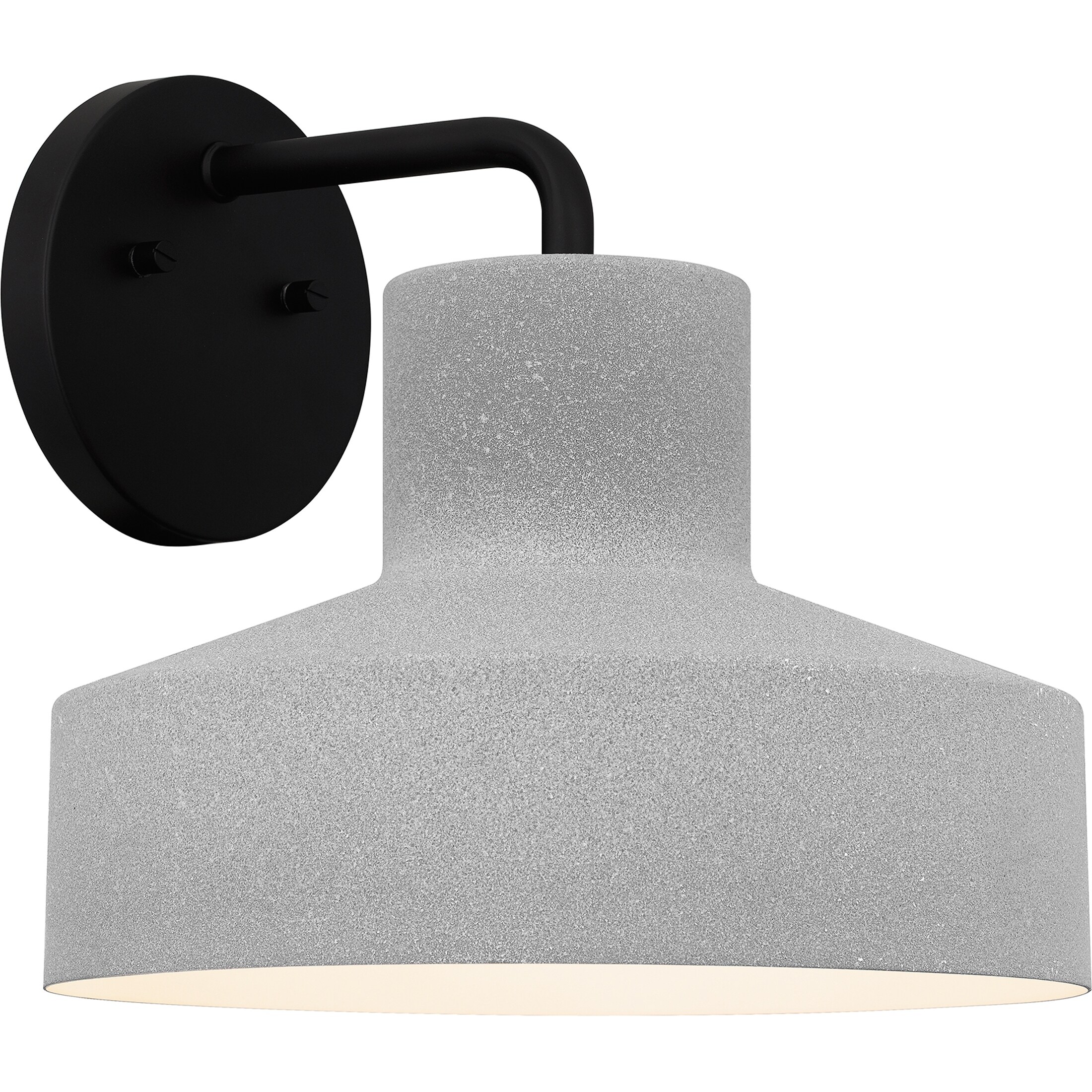 Cumberland 1-Light Concrete Outdoor Wall Lantern|Grey - Mycitystee
