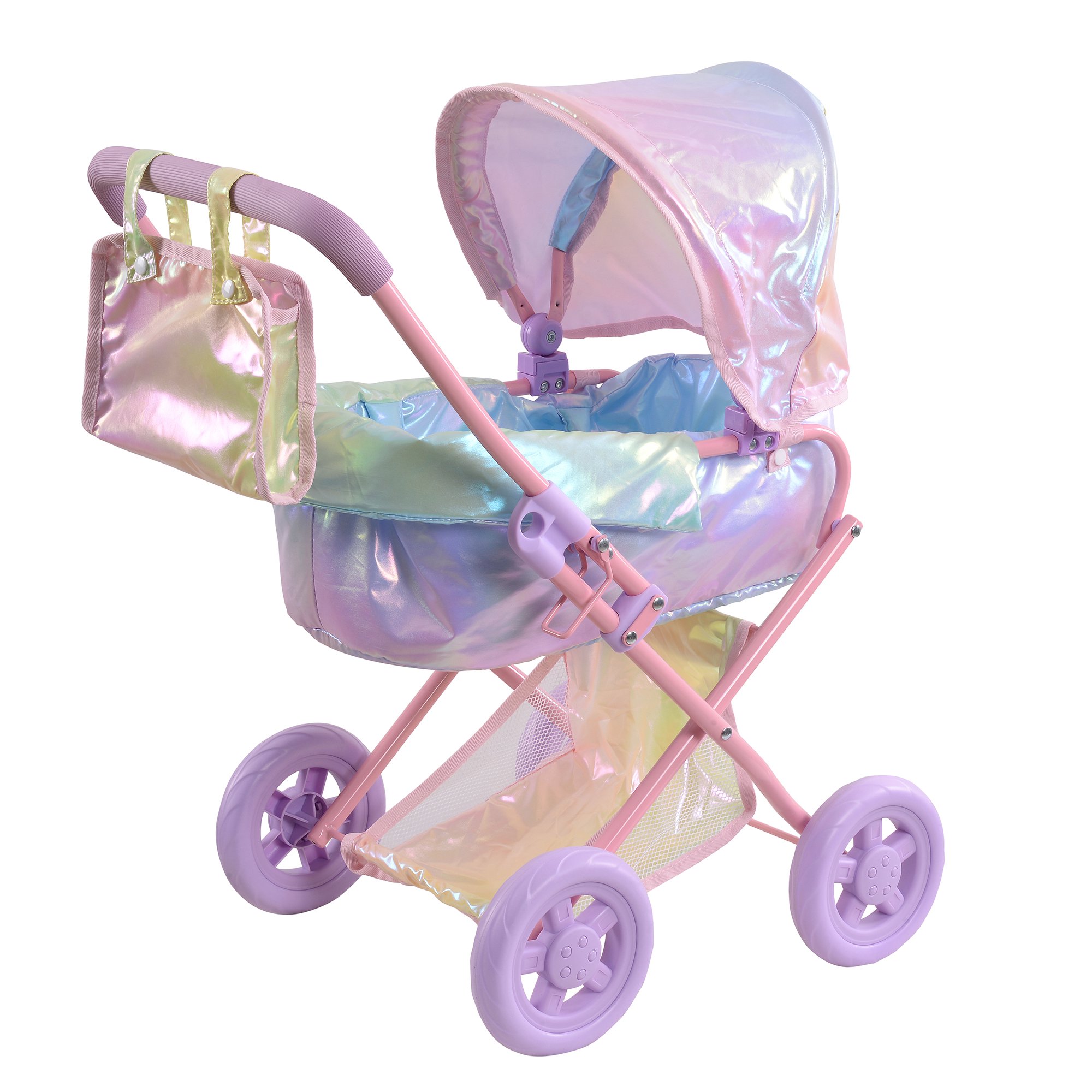 Olivia’s Little World Magical Dreamland Deluxe Doll Stroller， Iridescent Color - Mycitystee