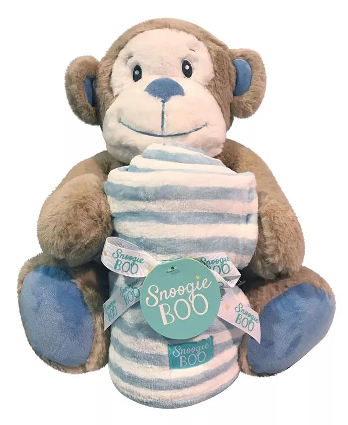 Happycare Textiles Snoogie Boo Hug Me Ultra Soft Blanket with Stuffed Animal Toy Set， 30