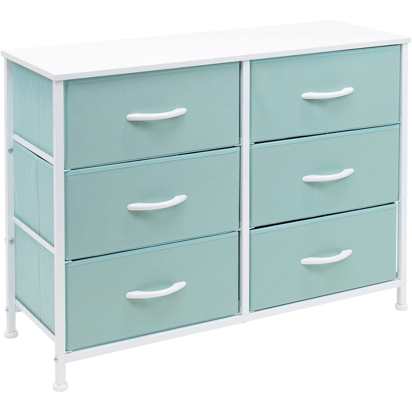 Dresser w/ 6 Drawers Furniture Storage Chest for Home， Bedroom - - 34483703 - Mycitystee