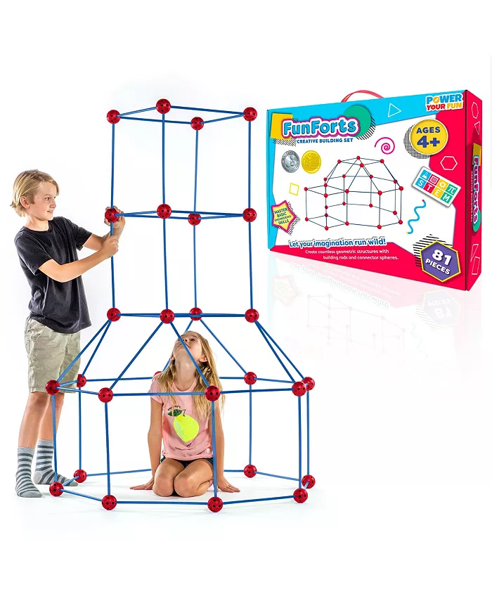 Power Your Fun Fun Forts Kids Tent for Kids - 81 Pack - Mycitystee