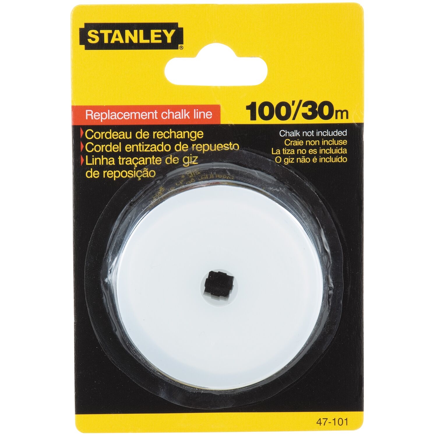 Stanley Chalk Line Refill 100 ft. White - Mycitystee