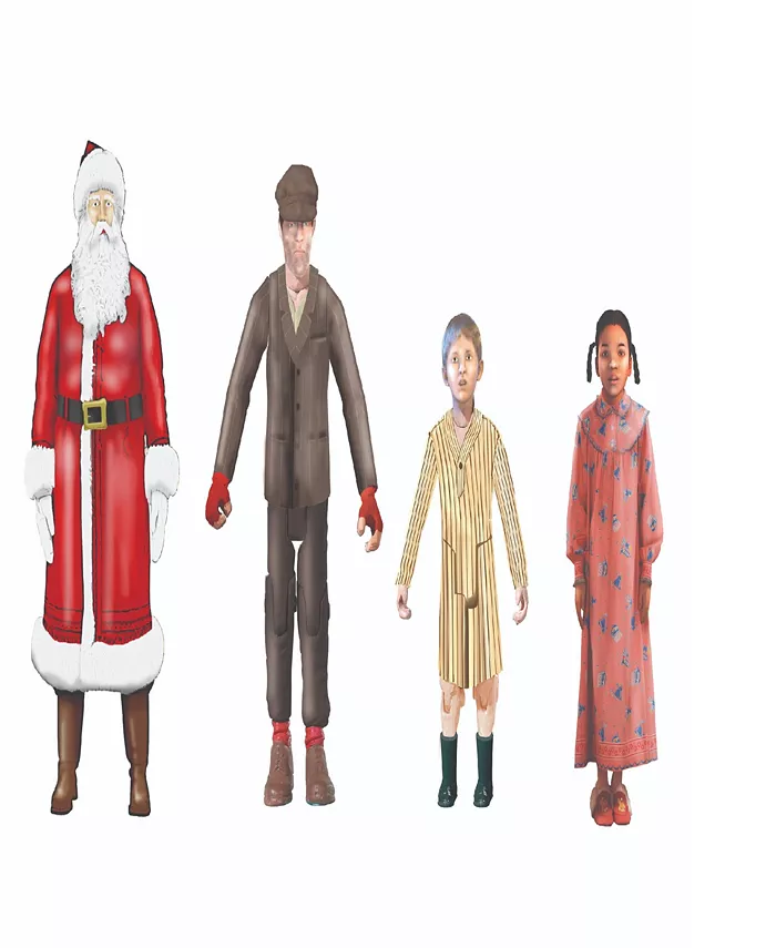 Lionel the Polar Express People Pack with Santa， Set of 4 - Mycitystee