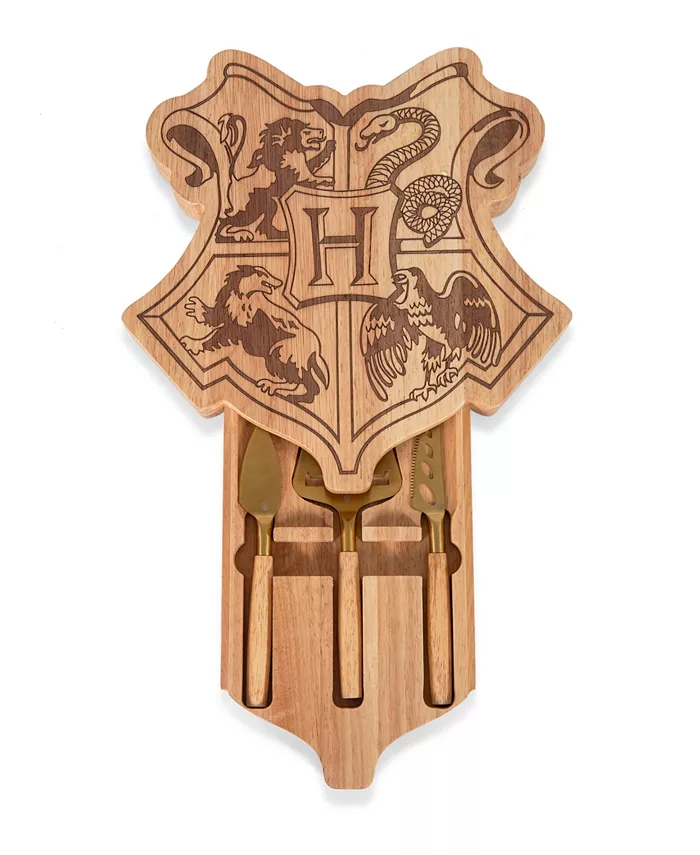 Toscana Harry Potter Hogwarts Crest Charcuterie Board with Tools - Mycitystee