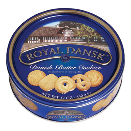 Royal Dansk Cookies， Danish Butter， 12 oz Tin (53005) - Mycitystee