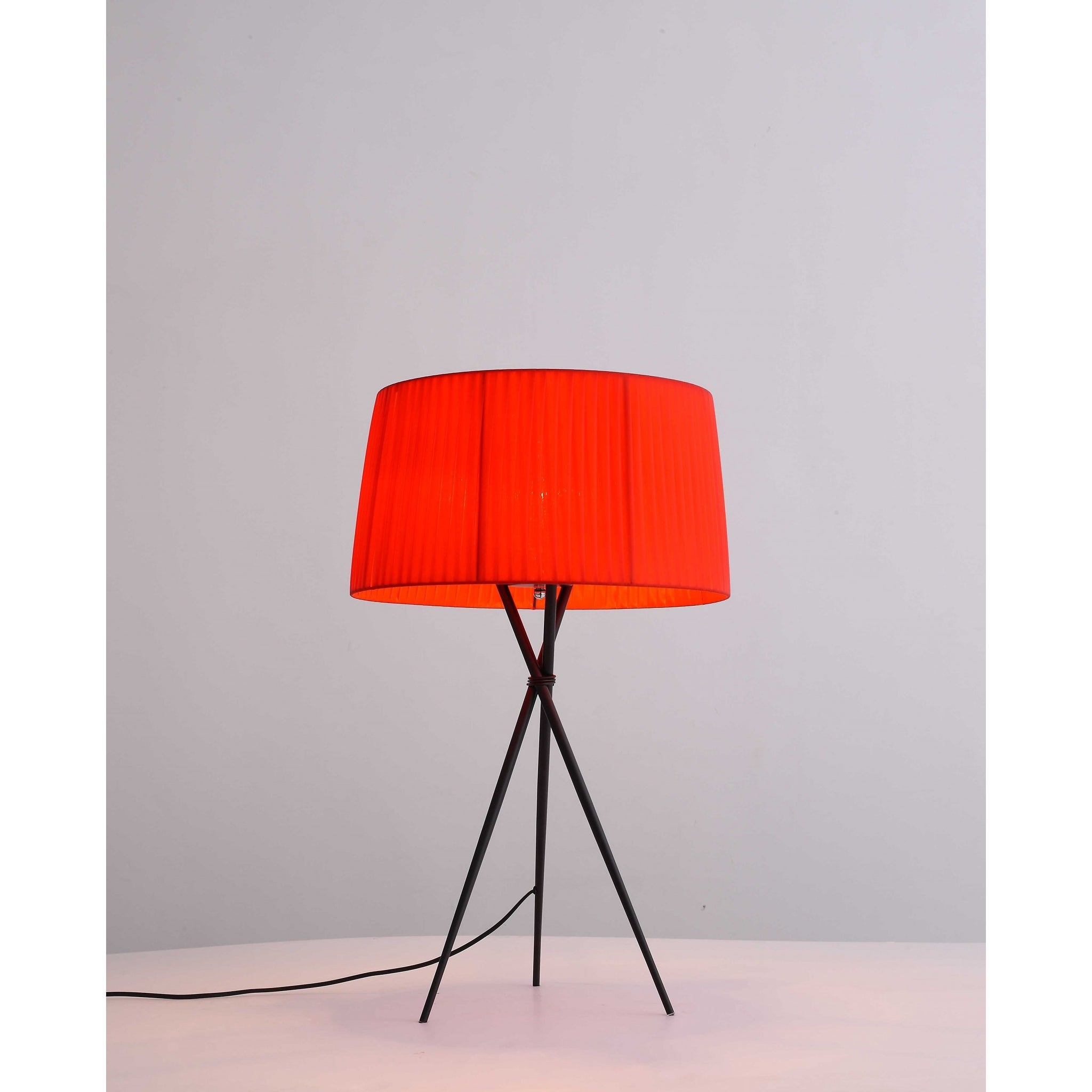 18 X 18 X 29.5 Red Carbon Steel Table Lamp - 18 x 18 x 29.5 - Mycitystee