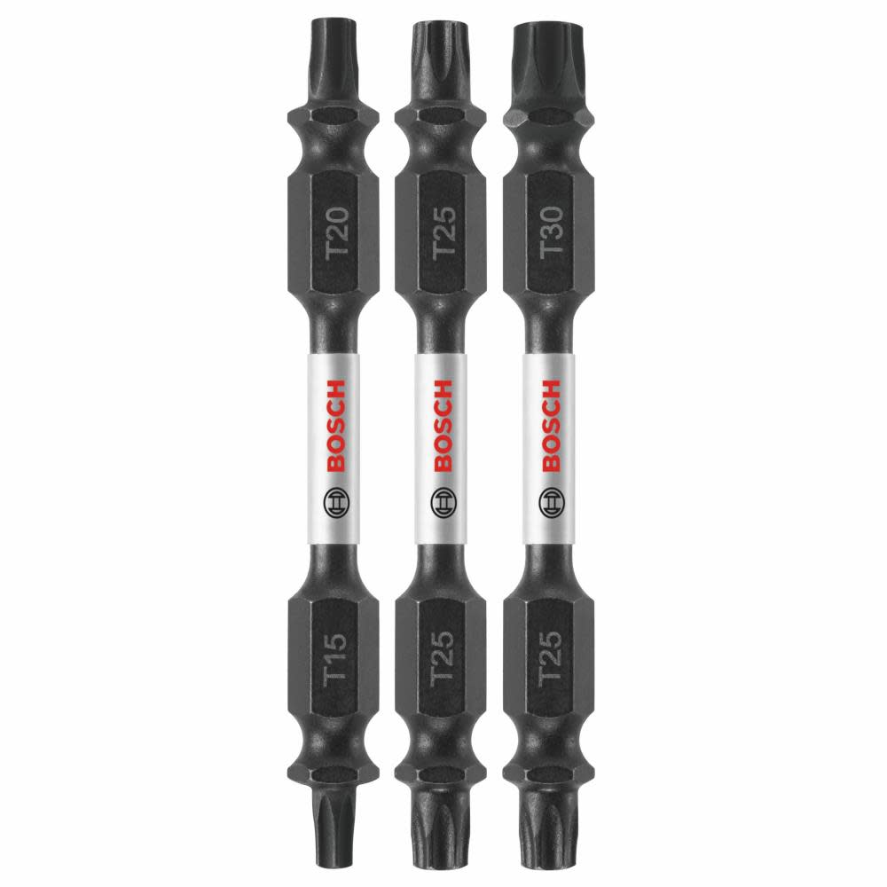 Bosch 3 pc. Impact Tough 2.5 In. Torx Double-Ended Bit Set ITDETV2503 from Bosch - Mycitystee