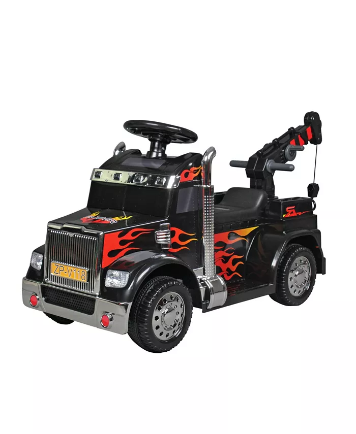 Blazin' Wheels 6 Volt Battery Operated Truck with Crane - Mycitystee