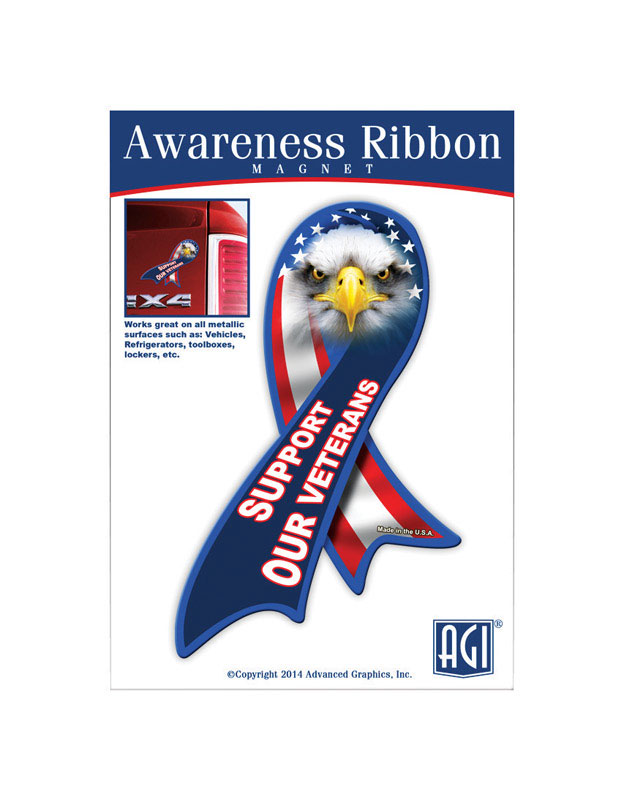 Advanced Graphics 4 in. W X 5.5 in. L Veteran Support Magnetic Stencil - Mycitystee