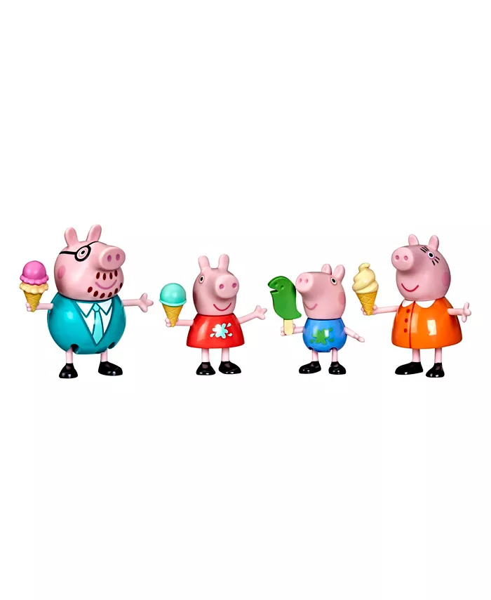 Peppa Pig Peppa Family Ice Cream Fun， Set of 4 - Mycitystee