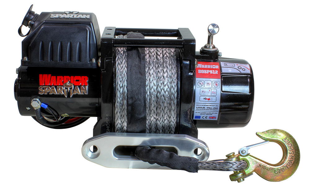 DK2 Spartan Winch Planetary Gear 6000lb with Synthetic Rope - Mycitystee